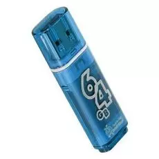 Накопитель USB 2.0 64GB SmartBuy SB64GBGS-B Glossy синий