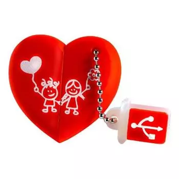 Накопитель USB 2.0 64GB SmartBuy SB64GBHeart Wild series Сердце