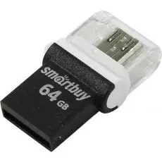 Накопитель USB 2.0 64GB SmartBuy SB64GBPO-K Poko черный