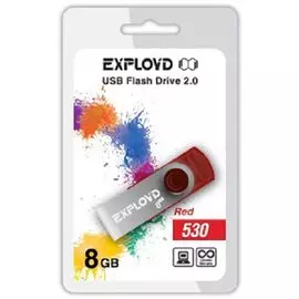Накопитель USB 2.0 8GB Exployd 530 красный