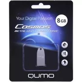 Накопитель USB 2.0 8GB Qumo QM8GUD-Cos Cosmos, серебро