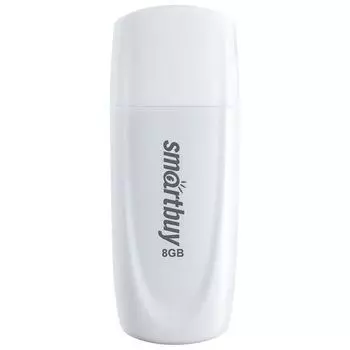Накопитель USB 2.0 8GB SmartBuy SB008GB2SCW Scout белый
