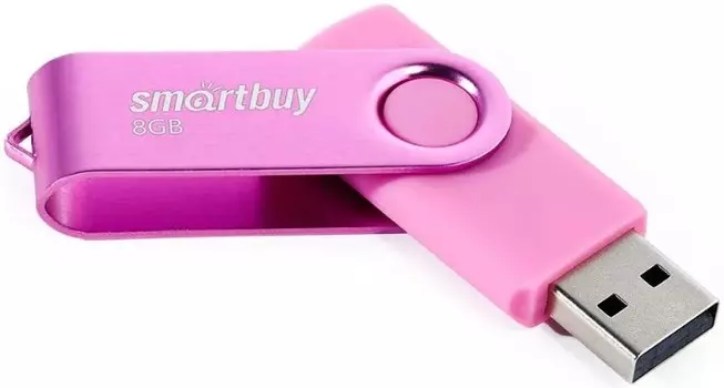 Накопитель USB 2.0 8GB SmartBuy SB008GB2TWP Twist розовый