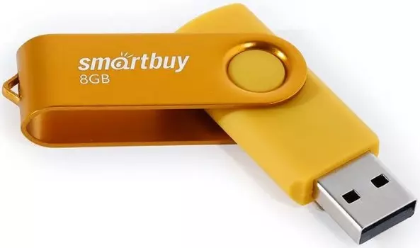 Накопитель USB 2.0 8GB SmartBuy SB008GB2TWY Twist жёлтый