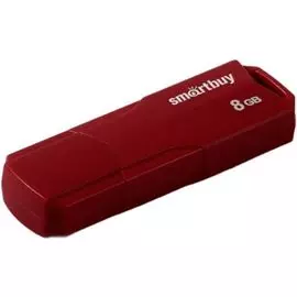 Накопитель USB 2.0 8GB SmartBuy SB8GBCLU-BG Clue series, бордовый