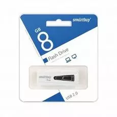 Накопитель USB 2.0 8GB SmartBuy SB8GBIR-W Iron белый