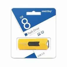 Накопитель USB 2.0 8GB SmartBuy SB8GBST-Y Stream жёлтый