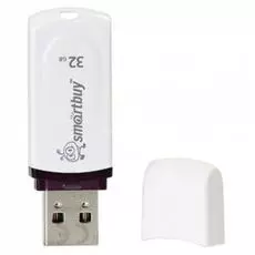 Накопитель USB 2.0 32GB SmartBuy SB32GBPN-W Paean белый