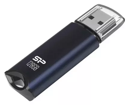 Накопитель USB 3.0 128GB Silicon Power Marvel M02 синий