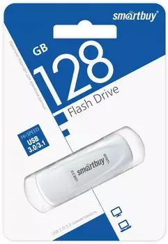 Накопитель USB 3.0 128GB SmartBuy SB128GB3SCW Scout белый