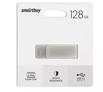 Накопитель USB 3.0 128GB SmartBuy SB128GM1G M1 серый металлик