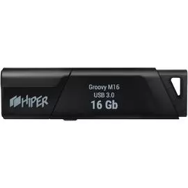Накопитель USB 3.0 16GB HIPER Groovy М16 HI-USB316GBU336B чёрный
