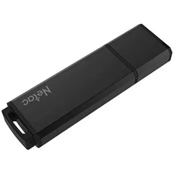 Накопитель USB 3.0 16GB Netac NT03U351N-016G-30BK U351, металлическая чёрная