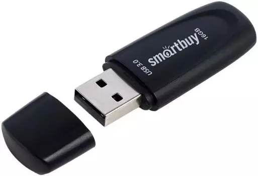 Накопитель USB 3.0 16GB SmartBuy SB016GB3SCK Scout чёрный