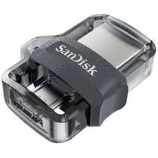 Накопитель USB 3.0 256GB SanDisk Ultra Dual SDDD3-256G-G46 черный/серебристый