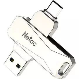 Накопитель USB 3.0 32GB Netac NT03U785C-032G-30PN U785, TypeC, металлическая