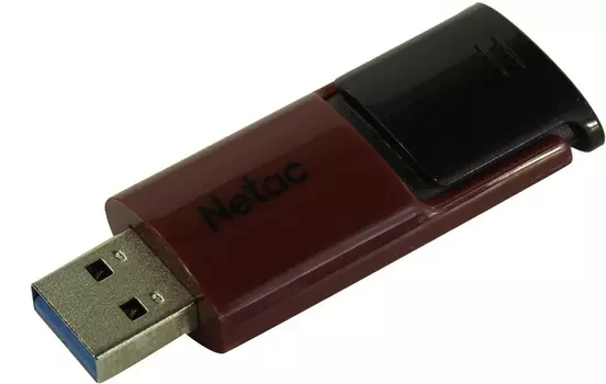 Накопитель USB 3.0 64GB Netac NT03U182N-064G-30RE U182 чёрно-красный