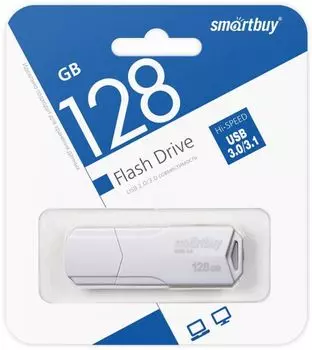Накопитель USB 3.1 128GB SmartBuy SB128GBCLU-W3 Clue белый