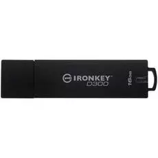 Накопитель USB 3.1 16GB Kingston IronKey D300S Basic serialized