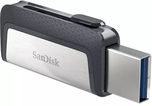 Накопитель USB 3.1 32GB SanDisk Ultra Dual SDDDC2-032G-G46 USB Type-C серый