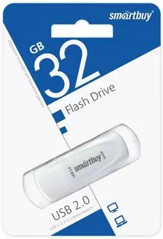 Накопитель USB 3.1 32GB SmartBuy SB032GB3SCW Scout белый