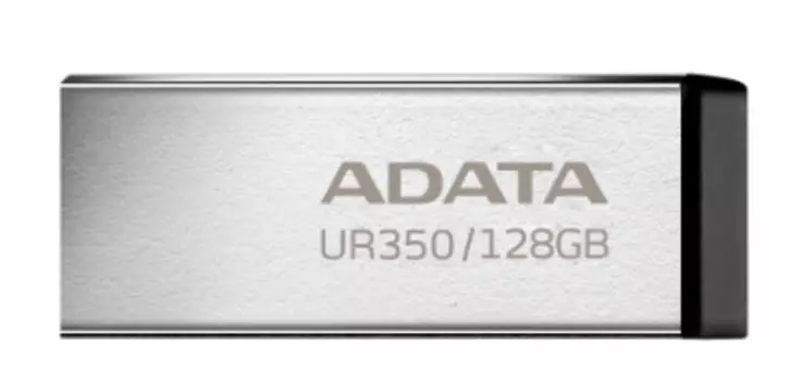 Накопитель USB 3.2 128GB ADATA UR350-128G-RSR/BK UR350 metal black