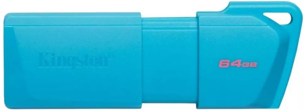 Накопитель USB 3.2 128GB Kingston KC-U2L128-7LB DataTraveler Exodia M Neon (AQUA BLUE)