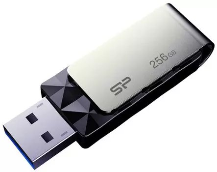 Накопитель USB 3.2 256GB Silicon Power Blaze B30 SP256GBUF3B30V1K черный