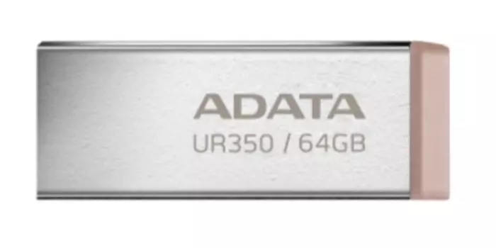 Накопитель USB 3.2 64GB ADATA UR350-64G-RSR/BG UR350 metal brown