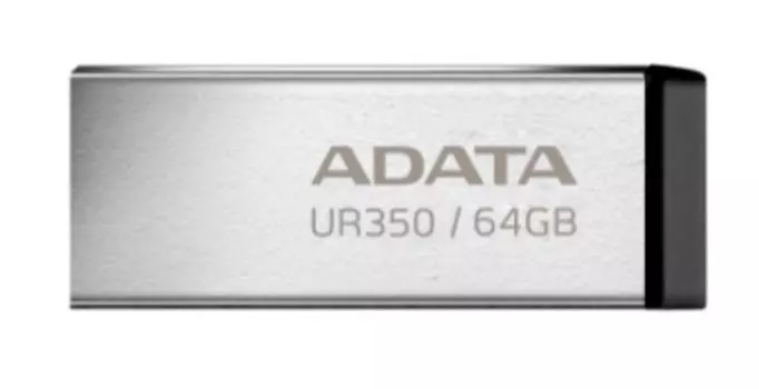 Накопитель USB 3.2 64GB ADATA UR350-64G-RSR/BK UR350 metal black