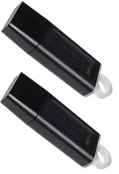 Накопитель USB 3.2 64GB Kingston DataTraveler Exodia DTX/64GB-2P (Black + White)
