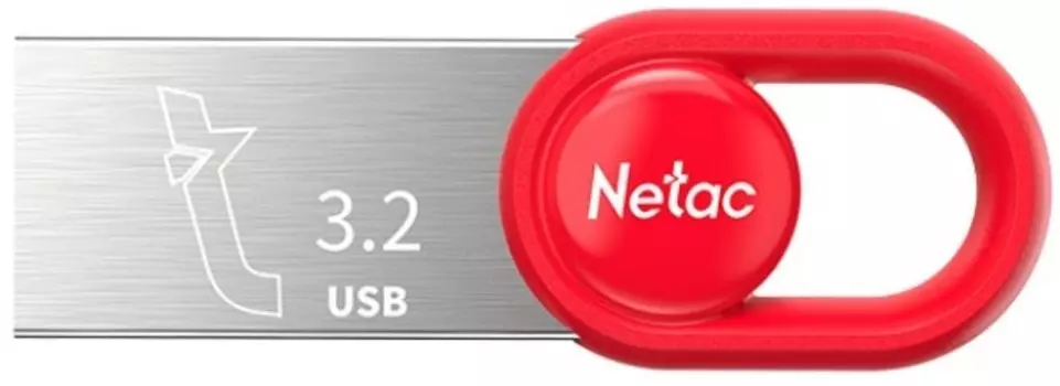 Накопитель USB 3.2 64GB Netac NT03UM2N-064G-32RE UM2 red