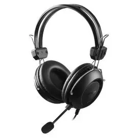 Наушники A4Tech HU-35 черный 2м накладные USB оголовье (1379904)