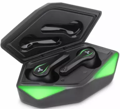 Наушники беспроводные AccesStyle Wild TWS Green черные/зеленые, BT, 32Ом, 102дБ, TWS, USB Type-C