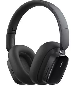 Наушники беспроводные Baseus Bowie H1i A00050402113-00 Noise-Cancellation Cluster Black (600 мАч, время зарядки 2 часа, 20 Гц-20 КГц, время музыки до