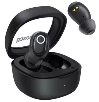 Наушники беспроводные Baseus Bowie WM02 NGTW370201 True Black (Overseas Edition) (True внутриканальные, Bluetooth 5.3, радиус действия: 10 м, границы