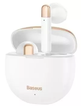 Наушники беспроводные Baseus Encok W2 AirNora NGW2-02 BT, TWS, аккумулятор наушников 35 mAh, аккумулятор кейса - 450 mAh, время зарядки 1,5 часа, пита