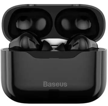 Наушники беспроводные Baseus SIMU S1 NGS1-01 BT, TWS, ANC, аккумулятор наушников 40 mAh, аккумулятор кейса - 380 mAh, время зарядки 1,5 часа, питание