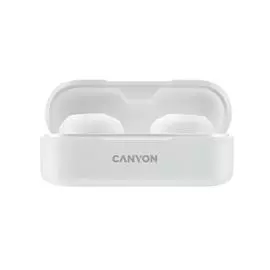 Наушники беспроводные Canyon TWS-1 CNE-CBTHS1W BT V5.0, Bluetrum AB5376A2, battery EarBud 45mAh*2+Charging Case 300mAh, cable length 0.3m, white