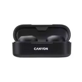 Наушники беспроводные Canyon TWS-1 CNE-CBTHS1B BT V5.0, Bluetrum AB5376A2, battery EarBud 45mAh*2+Charging Case 300mAh, cable length 0.3m, black