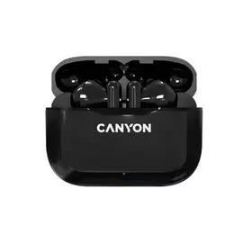 Наушники беспроводные Canyon TWS-3 CNE-CBTHS3B BT V5.0, Bluetrum AB5376A2, battery EarBud 40mAh*2+Charging Case 300mAh, cable length 0.3m, black