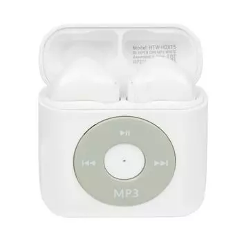 Наушники беспроводные HIPER TWS MP3 HDX15 вкладыши, BT, белые