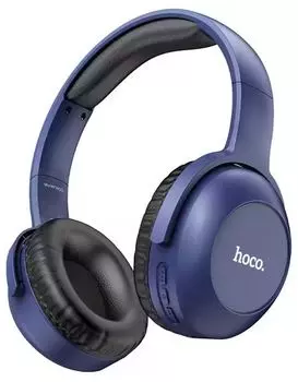 Наушники беспроводные Hoco W33 Art sount УТ000027179 ВТ, с микрофоном, синие