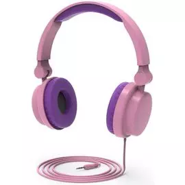 Наушники HIPER LUCKY HTW-VTX4 pink детские 20-20000 Гц, 95 дБ (безопасно для детей), 32 Ом, jack 3.5 mm, цвет: розовый