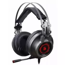 Наушники с микрофоном A4Tech Bloody J527 серый 2м мониторные USB оголовье (1392096)