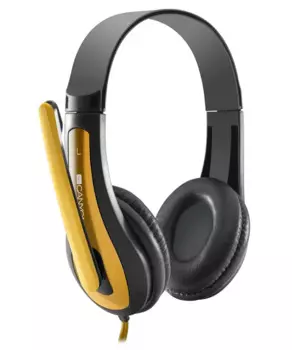 Наушники с микрофоном Canyon CNS-CHSC1BY (с регулятором громкости, шнур 2м)