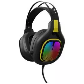 Наушники с микрофоном Oklick GMNG HS-L630G черно-желтые, 2.2м мониторные оголовье (1533561)