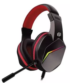 Наушники с микрофоном Oklick HS-L335G 1972582 2.2м мониторные USB оголовье, цвет: черный