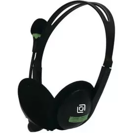 Наушники с микрофоном Oklick HS-M100 черный 1.8м накладные оголовье (1532004)