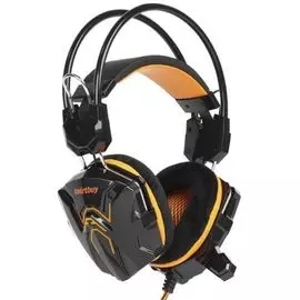 Наушники SmartBuy RUSH SNAKE SBHG-1100 динамики 40мм, велюровые амбушюры, черн/оранж